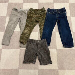 3 boys long pants 1 pair of shorts